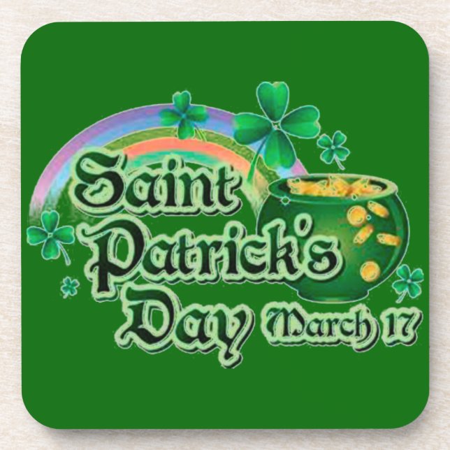 Rainbow & Pot of Gold - Coaster (Front)