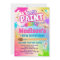 Rainbow Pottery Painting Birthday Party Invitation