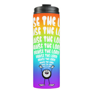 Rainbow Praise the Lord Emoji Thermal Tumbler