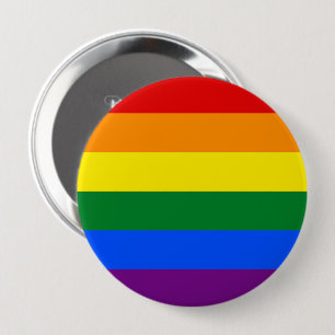 Rainbow pride - 10 cm round badge