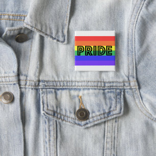 Rainbow Pride 15 Cm Square Badge