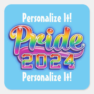 Rainbow Pride 2024 Square Sticker