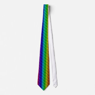 Rainbow Pride Animal Stripe Tie