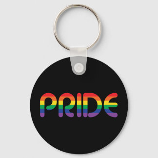 Rainbow Pride Balloon Letters Key Ring
