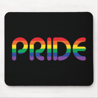 Rainbow Pride Balloon Letters Mouse Mat