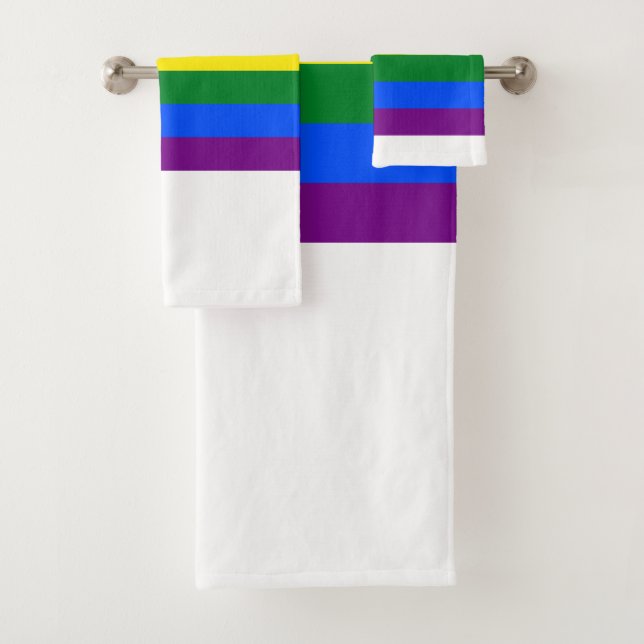 Rainbow Pride Bath Towel Set (Insitu)