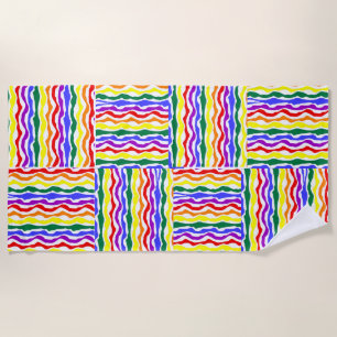 Rainbow Pride Beach Towel