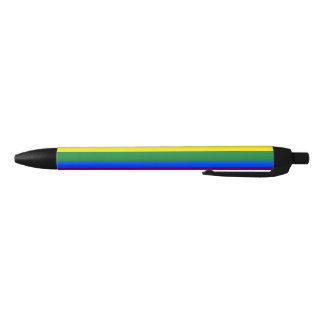 Rainbow Pride Black Ink Pen