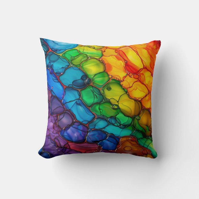 Rainbow Pride Bubble Cushion (Front)