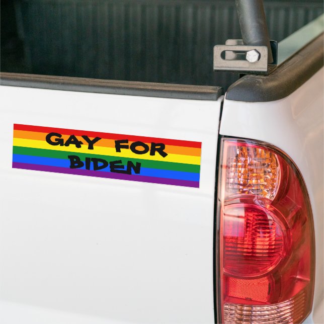 Rainbow Pride Bumper Sticker (On Truck)