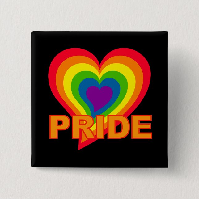 Rainbow Pride button (Front)