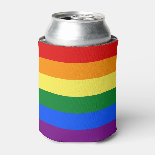 Rainbow Pride Can Cooler (Can Front)