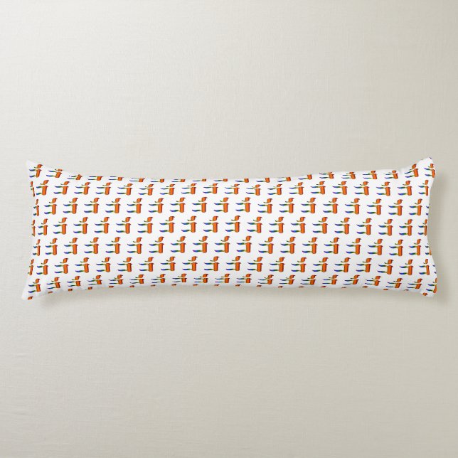 Rainbow Pride Chai Flag  Body Cushion (Front)