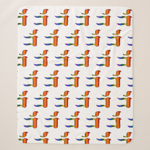 Rainbow Pride Chai Flag Sherpa Blanket