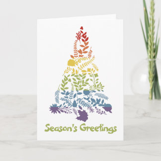 Rainbow Pride Christmas Tree Holiday Card