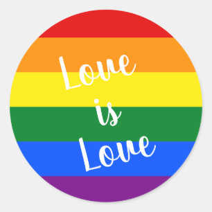 Rainbow pride - classic round sticker