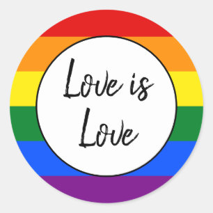 Rainbow Pride Classic Round Sticker
