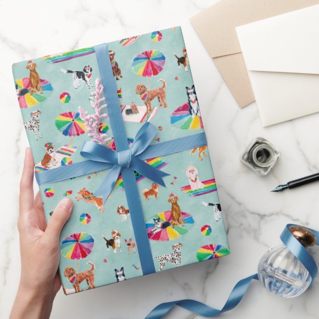 RAINBOW PRIDE DOG WRAPPING PAPER (Gifting)