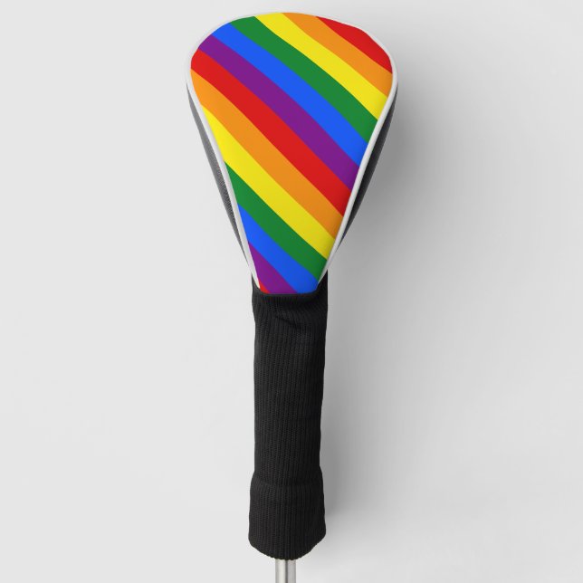 Rainbow Pride Equal Rights Diversity Inclusion Golf Head Cover (Front)