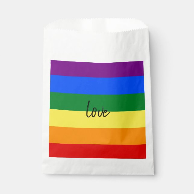Rainbow Pride Favour Bags (Front)