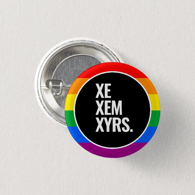 Rainbow Pride Flag 3 Cm Round Badge (Front & Back)