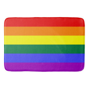 Rainbow Pride Flag Bath Mat