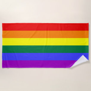 Rainbow Pride Flag Beach Towel