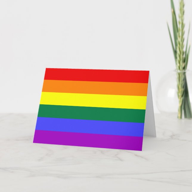 Rainbow Pride Flag Card (Front)