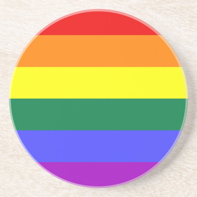 Rainbow Pride Flag Coaster (Front)