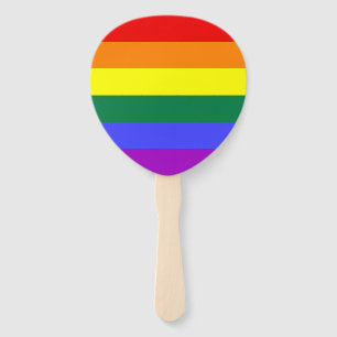 Rainbow Pride Flag Hand Fan