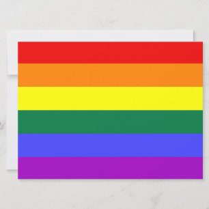 Rainbow Pride Flag Invitation