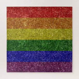 Rainbow pride flag jigsaw puzzle