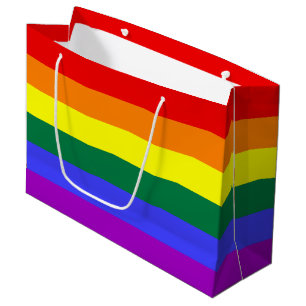 Rainbow Pride Flag Large Gift Bag