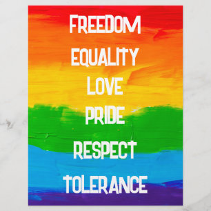 Rainbow Pride Flag LGBT Flyer – Gay Lesbian Event