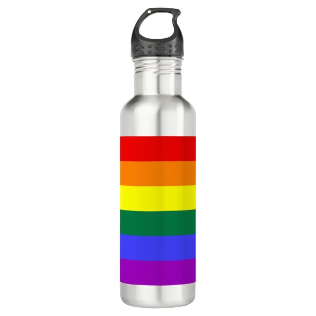Rainbow Pride Flag Liberty Bottle (Front)