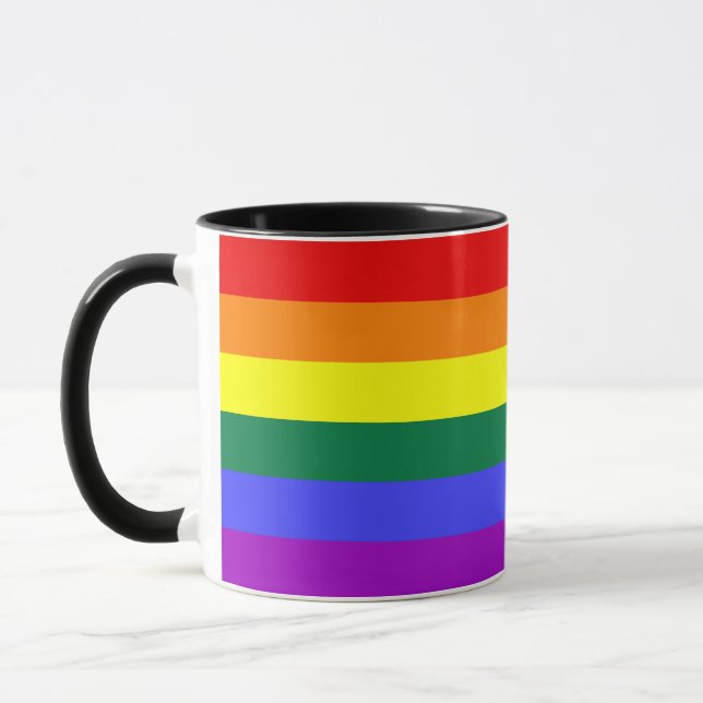 Rainbow Pride Flag Mug (Left)