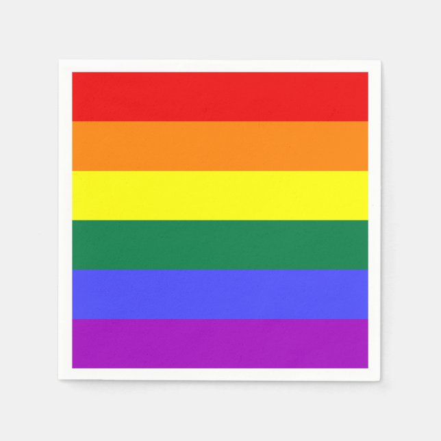 Rainbow Pride Flag Napkin (Front)