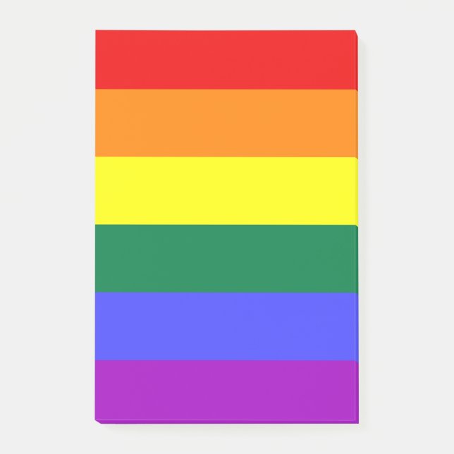 Rainbow Pride Flag Post-it Notes (Front)