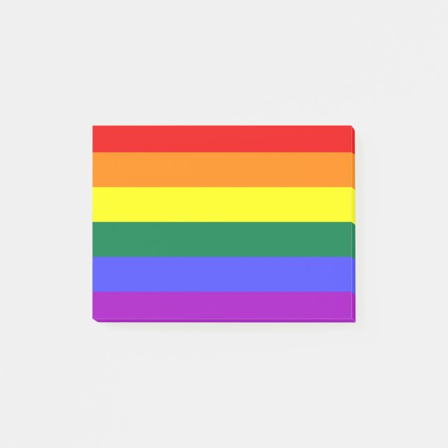 Rainbow Pride Flag Post-it Notes (Front)