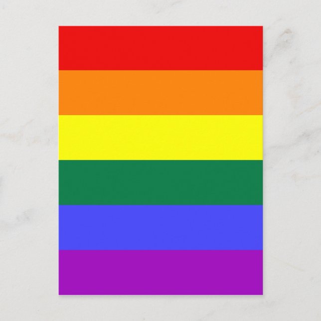 Rainbow Pride Flag Postcard (Front)