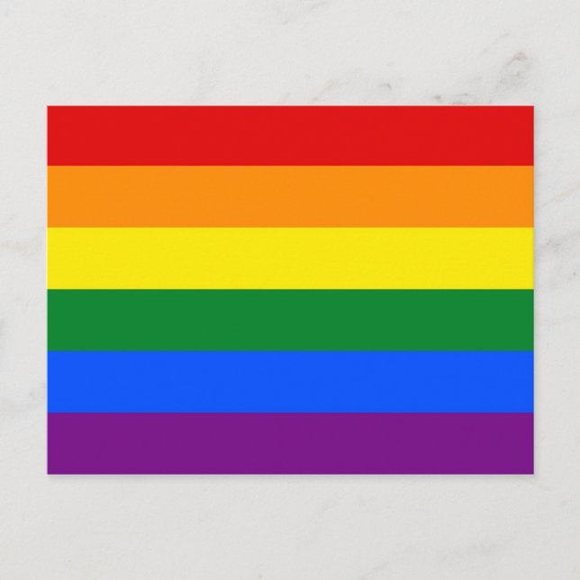 Rainbow Pride Flag Postcard (Front)