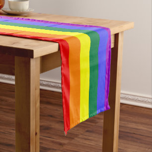 Rainbow Pride Flag Short Table Runner
