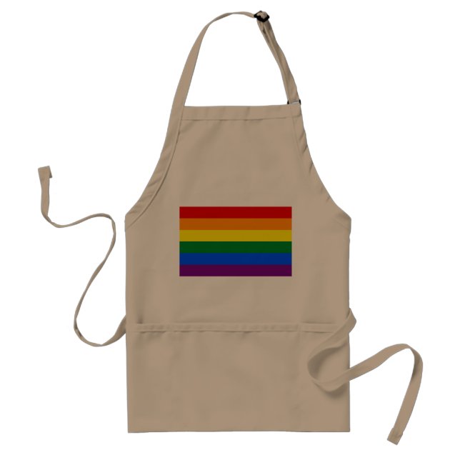 Rainbow Pride Flag Standard Apron (Front)