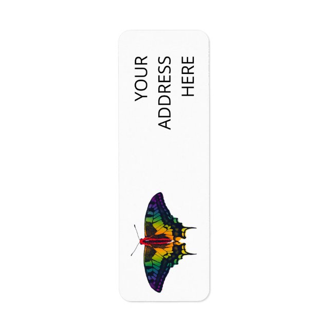 Rainbow Pride Flag Swallowtail Butterfly (Front)