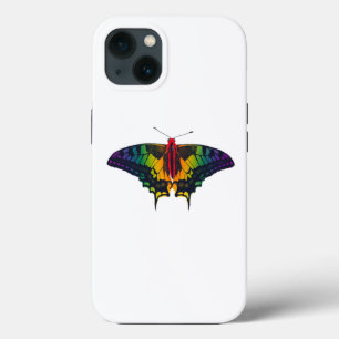 Rainbow Pride Flag Swallowtail Butterfly iPhone 13 Case