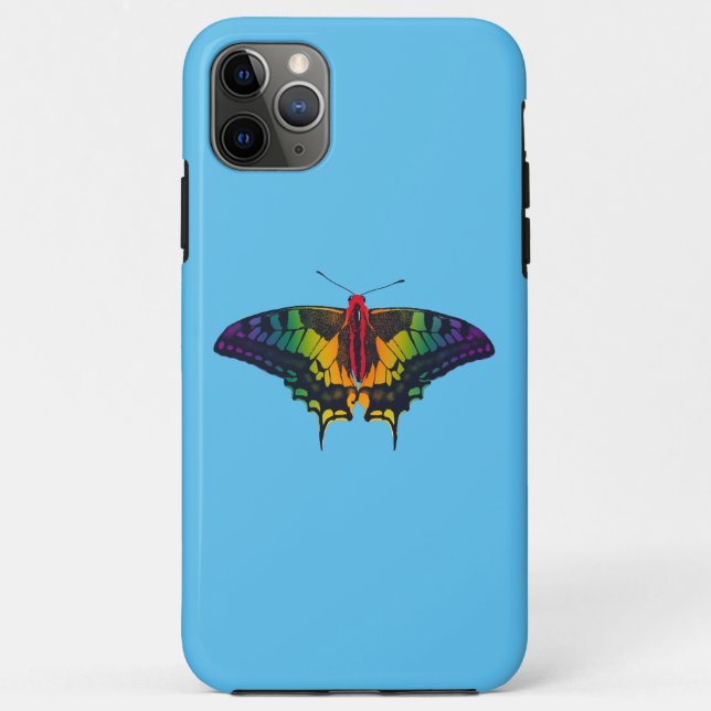 Rainbow Pride Flag Swallowtail Butterfly Case-Mate iPhone Case (Back)