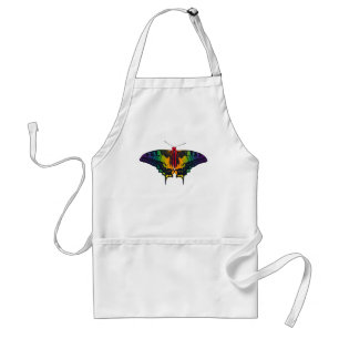 Rainbow Pride Flag Swallowtail Butterfly Standard Apron