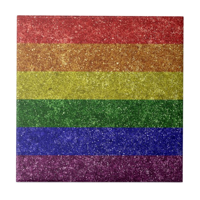Rainbow pride flag tile (Front)