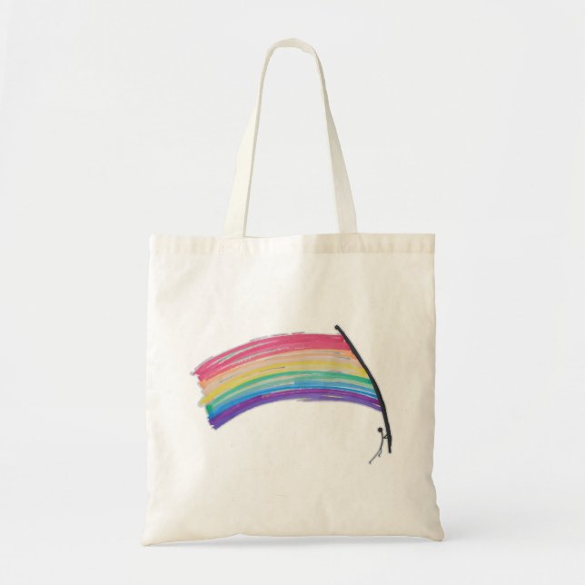Rainbow Pride Flag Tote Bag (Front)