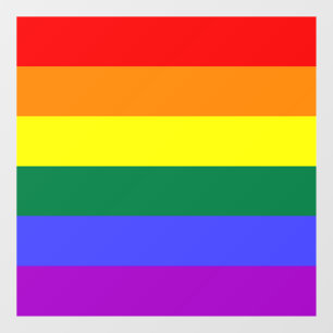 Rainbow Pride Flag  Window Cling